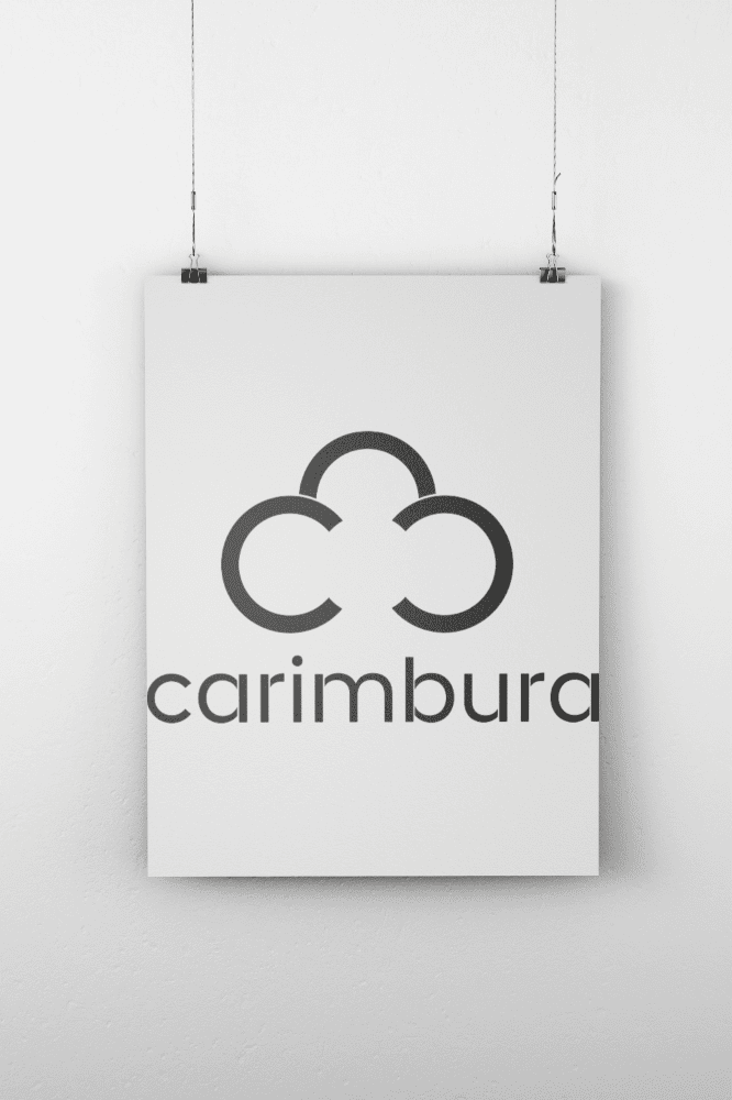 Poster para sección Hero con logo de Carimbura